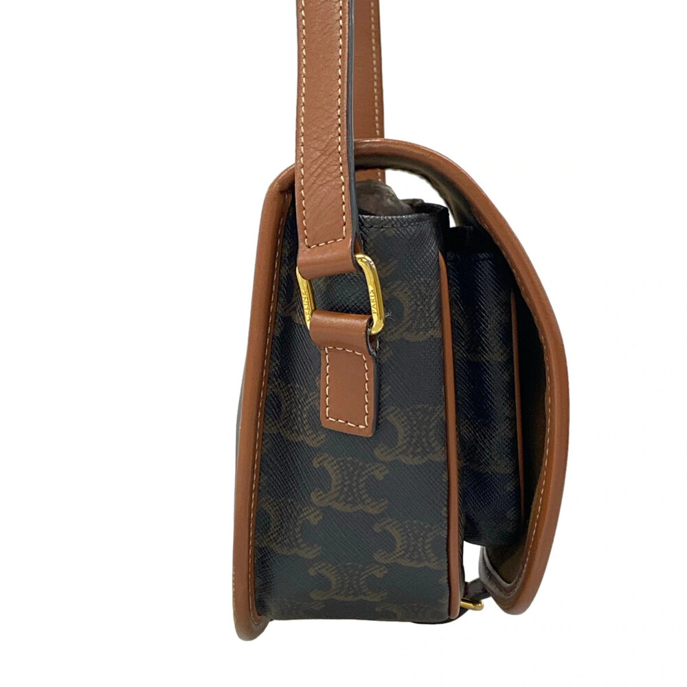 Celine Medium Folco Bag Tan Triomphe #334474C17B - Picture 2 of 15